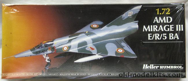 Heller 1/72 Mirage IIIE / Mirage IIIR / Mirage 5BA - France / Belgium / Spain, 80323 plastic model kit